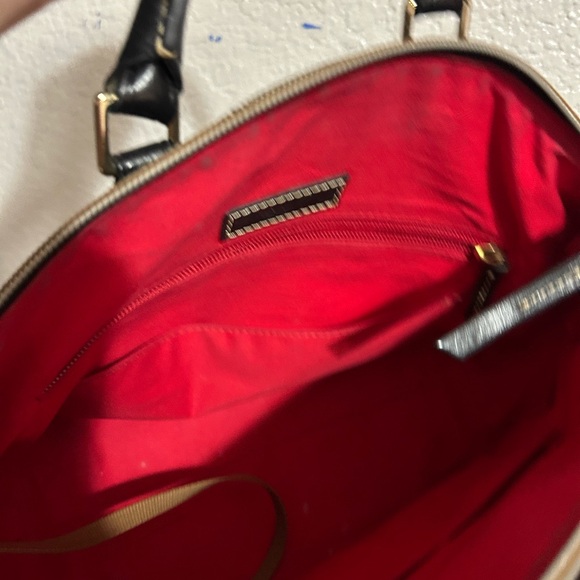 Dooney & Bourke Black and Cream Shoulder Bag with Monogram - Picture 2 of 5